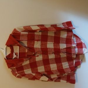 Soft Red Flannel with Hood